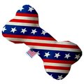 Pet Pal Stars & Stripes Canvas Bone Dog Toy - 10 in. PE2461475